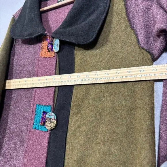 Vintage lee andersen patchwork jacket cardigan - Picture 6 of 6